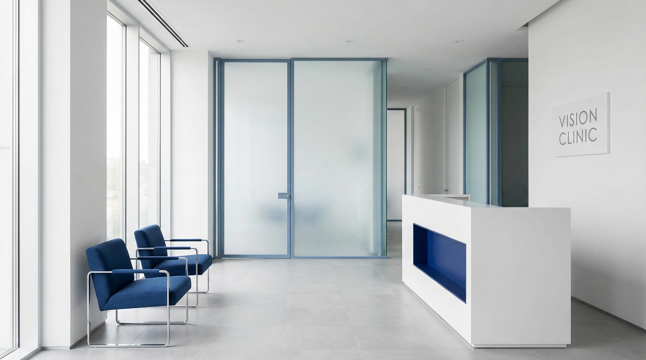 Recepção da Clínica OftalmoChapecó